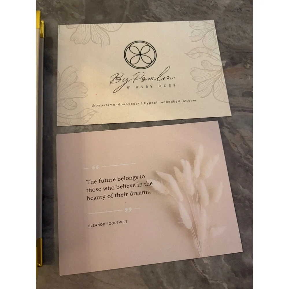 By Psalm Baby Dust IVF Journey Planner Gold Spiral‎ Bound Tabs